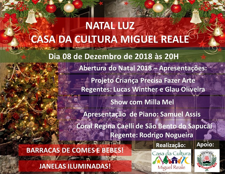 Casa da Cultura promove Natal Luz