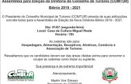 Assembléia de Eleição para a Diretoria do Conselho de Turismo Biênio 2019-2021