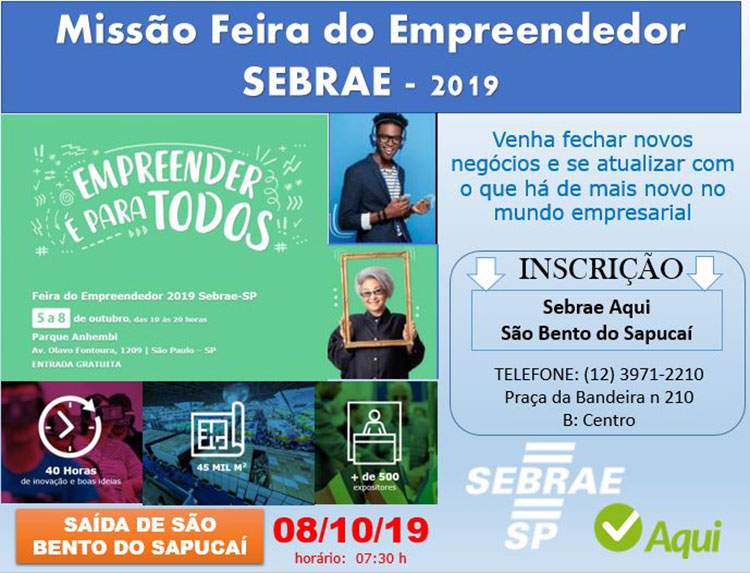 Inscrições abertas para a Feira do Empreendedor em São Paulo