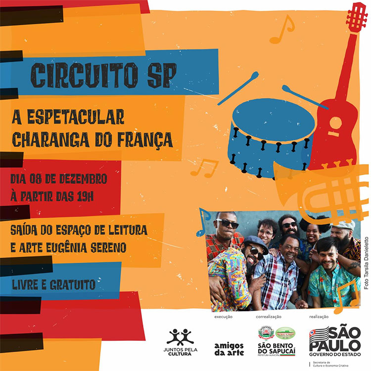 E vai ter pré-Carnaval com o Circuito Cultural Paulista em dezembro sim!