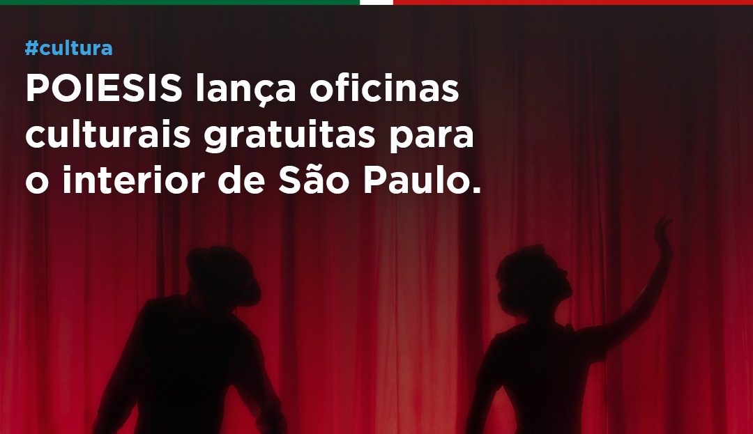 POIESIS lança oficinas culturais gratuitas para o interior de São Paulo