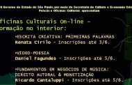 Mês de junho repleto de oficinas culturais gratuitas. Confira!