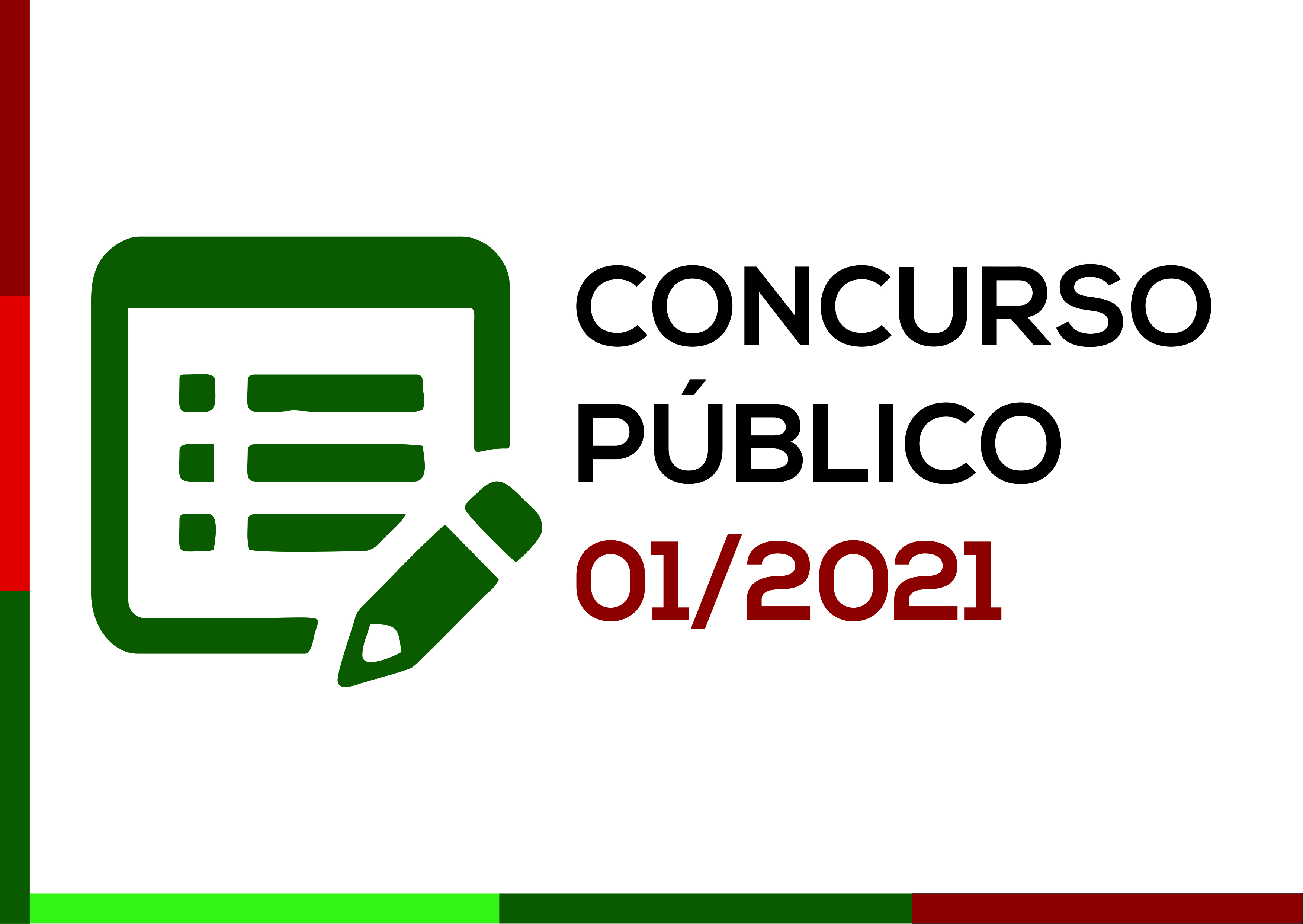 Prefeitura abre o Concurso Público nº 01/2021